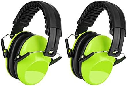 2 Pack Noise Cancelling Headphones for Kids, SNR 27dB Kids Ear Protection Safety Ear Muffs for Autism Kids Adult, Hearing Protection Earmuffs for Shooting Mowing Hunting Fireworks