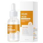 Kojic Acid Turmeric Oil, Dark Spot Remover for Face, Kojic Acid Face Moisturiser Glow Serum, Kojic Acid Serum Dark Spot Corrector, Turmeric Serum Reduce Fine Lines, Melasma, Acne Face Serum