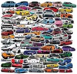 100pcs Fashion TV Holiday Sport Outdoor Vinyl Decal Stickers Waterproof for Gift Bottle Car Phone Laptop Skateboard (JDM Car)