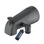 PROOX All Metal Tub Spout with Diverter Matte Black, Diverter Tub Spout for Hand Shower