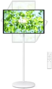 N newline 27" Rolling TV, EDLA-Certified Portable TV, Android 13, 8 GB +128 GB, Built-in 20,000 mAh Battery, 14H Playtime, Wireless Casting,10-Point Touch Screen Monitor for Home, Office, Gym