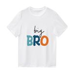 Xinhuida Kids Baby Boy Big Brother T Shirt Tops Toddler Lil Bro Pullover Tees Twins Sibling Matching Clothes Outfit (Big Bro 5-White, 4-5 Years)