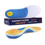 FootMaster ProMax Orthotic Insoles,Plantar Fasciitis and Heel Pain Relief,240lbs Heavy Duty Arch Support Shoe Inserts for Flat Feet,Shock Absorption for Standing All Day UK7.5-8