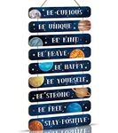 HPNIUB Space Bedroom Accessories Boys,Inspirational Quote Wall Art Be Kind Be Brave Wall Decor,Nasa Planets Space Gifts For Girls Boys Room Accessories,Solar System Boys Space Theme Bedroom