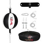 WARX Leather Double End Dodge Speed Ball MMA Boxing Floor to Ceiling Punching Bag Training