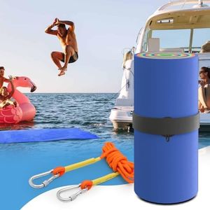 MADOG 6 x 2 Ft Outdoor Floating Water Mat for Adult Beach Lake Ocean Swimming Pool Large Size 3 Layer Tear Resistant XPE Foam Giant Swim Tanning Float Island Pad Raft Recreation Hammock Lounger Blue