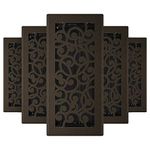 Imperial RG3355 Wonderland Decorative Floor Register, 4 x 10-Inch, Bronze Age, 5 Count