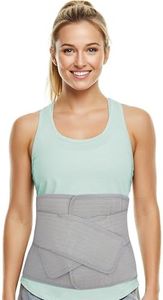 Abdominal Binder Post Surgery Tummy Tuck - Postpartum Belly Band Wrap | Post C Section Belly Binder Recovery | Stomach Compression Hernia Belt For Men or Women After Pregnancy (Small/Med)