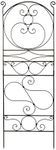 Achla Designs FT-28 Ferro Firenze II Wrought Iron Garden Trellis, 84-in, Roman Bronze