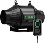 VIVOSUN AeroZesh T4 210 CFM Inline Duct Fan with E12 Speed Controller, Entirely Programmable PWM-Controlled EC Fan for Grow Tent Ventilation