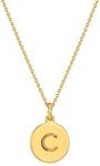 kate spade new york Initial Pendant, C Gold, One Size