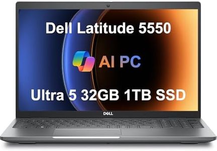 Dell Latitude 5550 Business Laptop (15.6" FHD Anti-Glare, Intel 12-Core Ultra 5 125U (Beat i7-1355U), 32GB DDR5 RAM, 1TB SSD) Backlit, FHD RGB Webcam, Thunderbolt 4, Ethernet, Win 11 Pro, 2025 AI PC