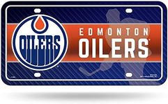 Rico Industries NHL Hockey Edmonton Oilers Metal Auto Tag 8.5" x 11" - Great for Truck/Car/SUV