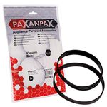 Paxanpax PFC1254 Compatible Vacuum Cleaner Belts Fits Hoover WR71, WR01001 Series 'VC9 775' Type Pack of 2, Black