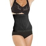 Camille Womens Ladies Underwear Black Seamfree Shapewear Comfort Control Waist Cincher XL