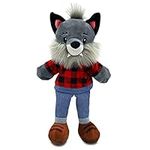 Plushible Animal Hand Puppets - Puppet for Kids, Toddlers, Babies - Fits Small & Large Size Hands - Teaching, Therapy, Theater Show Time Full Body Puppet with Legs - Girl & Boy Plush Toy - Wolf