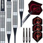 Unicorn Soft Tip Darts Set | Core Plus Tungsten Barrels| Style 1 | 20 g