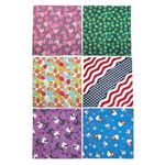 CTM Holiday Print Bandana Variety Pack (Pack of 6), Holiday Variety Prints