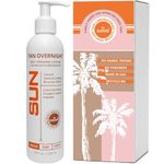 Sun Self Tanning Lotion in Medium 8 fl oz / 236 ml - Self Tanner - Natural Sunless Tanning Lotion, Body and Face for Bronzing and Golden Tan - Very Dark Sunless Bronzer Flawless Fake Tanning Lotion