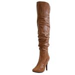 Forever Link Focus-33 Women's Fashion Stylish Pull On Over Knee High Sexy Boots