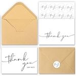 NESCCI 24 PCS Thank You Cards With 