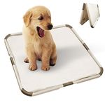 PAWISE Puppy Pads/Dog Pads Holder,Foldable Pee Pad Holder for Dogs,Portable Puppy Pad Holder,Indoor Dog Potty Tray for Dog Potty Training 20.8 x 20.8 inch