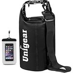 Unigear Dry Bag 2L/5L/10L/20L/30L/40L Waterproof Dry Sack Roll Top with Phone Case and Long Adjustable Shoulder Strap for Boating/Kayaking/Fishing/Rafting/Swimming/Camping/Snowboarding