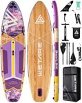 WETARE 11'6"x35" Inflatable Paddle Board, 450lbs Extra Wide Stand Up Sup Board for Adults, Blow Up Paddleboard Kayak Non-Slip Stable Deck Boat for Yoga Fishing Surf