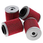 420256188 4Pcs Oil Filter Kit Replacement for Can-Am Outlander 330 400 450 500 570 650 800 850 1000 Replace# 711256188 KN152 HF152