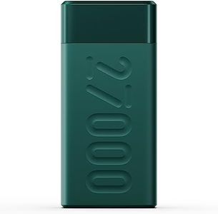 Ambrane 27000mAh Power Bank, 20W Fast Charging, Triple Output, Type C PD (Input & Output), Quick Charge, Li-Polymer, Multi-Layer Protection for iPhone, Smartphones & Other Devices (Stylo Pro, Green)