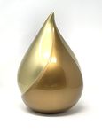 Aesthetic Urns Teardrop Funeral Urn Cremation Memorial Ashes Container Gold Large