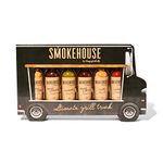 Smokehouse by Thoughtfully, Gourmet Ultimate Grill Truck Gift Set, Fun Food Truck Shaped Package, Includes BBQ Rubs, BBQ Sauces & Hot Sauces, Set of 6