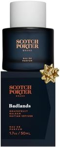 Scotch Porter Badlands Fragrance | Eau de Parfum for Men | Citrus & Crisp Woods | Grapefruit, Balsam, Haitian Vetiver | ree of Parabens, Sulfates & Silicones | 50 mL