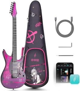 Enya Electric Guitar Inspire 39" Smart Electric Carbon Fiber Guitarra with 15W Wireless Speaker, 20 Distinct Tones, Onboard Presets, Charging Cable, Adjusting Wrench, and Gig Bag