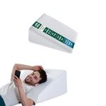 The White Willow Orthopaedic Wedge Acid Reflux Cooling Gel Memory Foam & HR Foam Pillow for Sleeping, Leg Elevation, Neck Pain Relief, Anti Snoring - (18" L x 18" W x 7" H Inches) - Multi