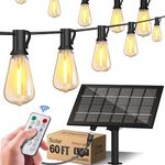 Stright 60FT Solar String Lights fo