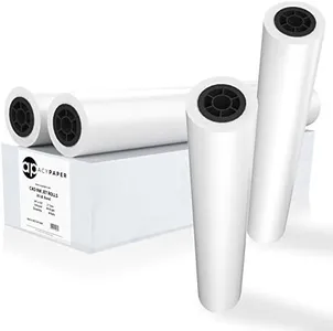 ACYPAPER Plotter Paper 24 x 150, CAD Paper Rolls, 20 lb. Bond Paper on 2" Core for CAD Printing on Wide Format Ink Jet Printers, 4 Rolls per Box. Premium Quality