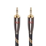 SKW Audiophiles AUX Cable 3.5mm Male to Male with OD 6.8mm Stereo Audio Cable (3.2ft/1M,Nylon)