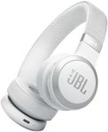 JBL Live 670 Bluetooth Adaptive Noise Cancelling On-Ear Headphones, White