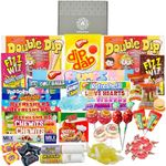 Retro Sweets Hamper-Retro Sweets Gift Box with 50x Nostalgic British Sweets | This Box of Sweets is ideal for Halloween Sweets & Birthday Gifts for Men | 90s sweets gift box | Candy Boxes