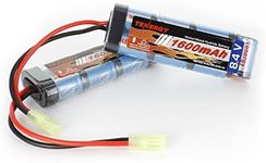 Combo: 2 pcs Tenergy 8.4V 1600mAh NiMH Flat Battery Packs with Mini Tamiya Connector