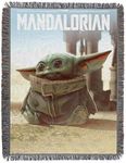 Northwest Woven Tapestry Throw Blanket, 48" x 60", The Mandalorian The Child