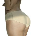 Brachy Women's Padded Butt Lifter Seamless Bottom Butt Hip Enhancing Briefs BCA_PDDPAN05_Large_Nude