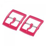 uxcell Watch Strap Clasp Replacement Plastic Buckle for 16mm Width Watch Bands Rose Red 2 Pcs