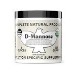 Complete Natural Products Organic D-Mannose Powder - 2000mg (2 Grams) - Non-GMO - Vegan Friendly - Urinary Tract Flush & Treatment - Bladder Cleanse & Urinary Tract Health Supplement