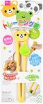 Kids chopsticks, training chopsticks of Daiso for Kids, For right hand use, Easy to pick up food with the tips [Japan Import] (Bear)