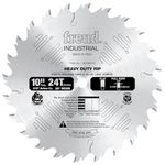 Freud LM72M010 Industrial Heavy Duty Rip Saw Blade 10-Inch by 24 Flat Top 5/8-Inch Arbor Ice Coated, One Size, Multi