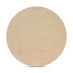 16 Inch Wooden Circle Plaques 1/2 Inch Thick, Package of 3, Unfinished Baltic Birch Wood by Woodpeckers