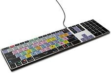 KB Covers - Adobe Premiere Pro Backlit Keyboard in Aluminum - macOS - US - Enhance Video Editing with Color-Grouped Tools - Over 150 Shortcut Keys - Boost Your Editing Speed and Accuracy