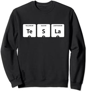 Bobina TESLA Tavola periodica degli elementi Te-S-La Felpa